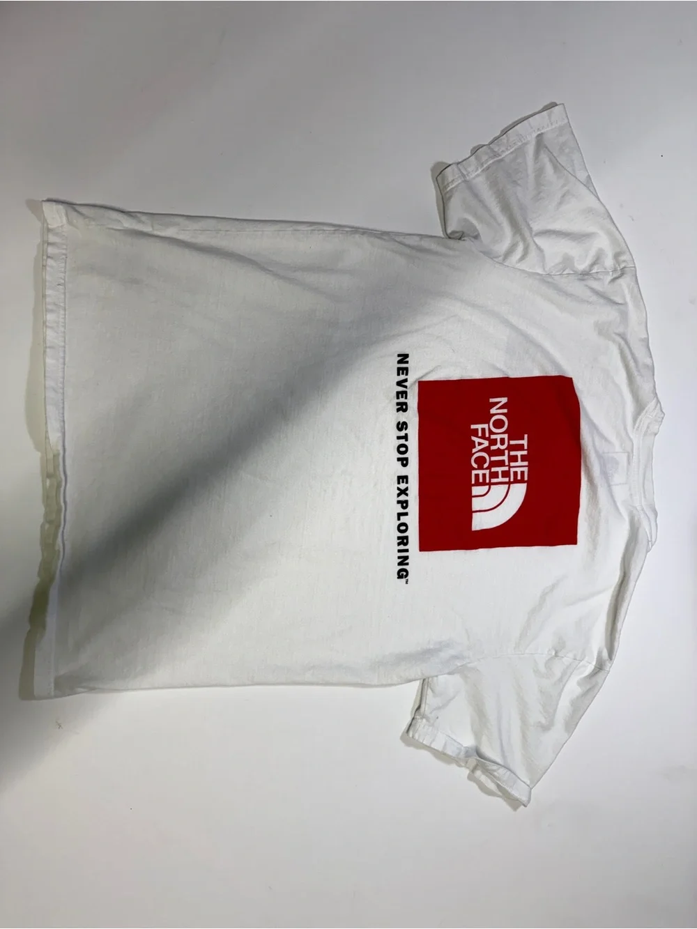 The North Face White Tee with Black Logo